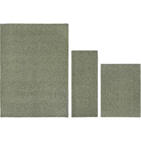 Garland Rug Ivy 3 Piece Area Rug Set (5'x7', 3'x4', 24"x60") Tan
