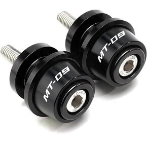 for Yamaha MT09 Tracer MT-09 SP 2014-2021 2022 2023 2024 Motorcycle Accessories Swingarm Spools Sliders 6MM Swing Arm Stand Screws (Black)