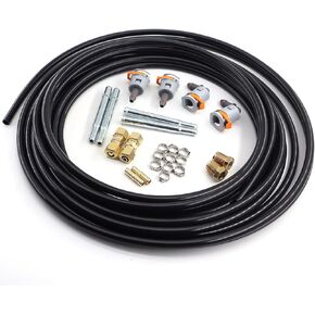 3/8 Fuel Line Repair Kit 3/8 in (10mm), Nylon Fuel Line Replacement Kit 23 Pack FLK-38