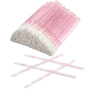 500 Pcs Disposable CrystaLip Brush Lip Gloss Applicators Lipstick Gloss Wands for lip care & Makeup Tool Kits (Blue)