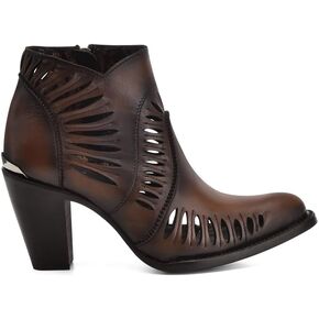 Cuadra Brown ankle bootie for women with perforations 3F0LRS