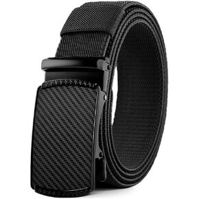 DOOPAI Belt Men, elastic golf belts for men, 2 Pack Nylon Ratchet Belt Mens Belts Casual, Adjustable Trim to Fit