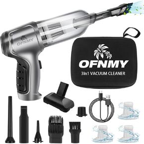 Wireless Handheld Car Vacuum Cleaner,Mini Car Vacuum Cleaner,15000Pa High Power Cordless Vacuum Cleaner,3 in 1 Portable Handheld Car Vacuum Cordless for Car,Office and Home Cleaning
