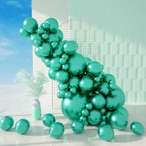 MOMOHOO Blue Balloons Garland Kit - 100Pcs 5/10/12/18 Inch Baby Blue Balloons for Gender Reveal, Light Blue Balloons Different Sizes, Baby Shower Decorations for Boy, Sky Blue Birthday Party Balloons