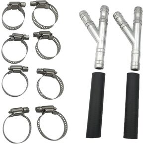 SMMS 12PCS Heater Hose Aluminum Y Connector Repair Kit 47238HP, Heater Hose Connector for Dodge Chrysler Ford Grand Caravan Journey Expedition Navigator 2008-2019, Replaces# 05058551AE 4677603AK in Kuwait