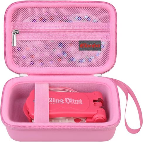 Carrying Case for Blinger Dazzling Starter Kit,Blinger Kids Glam Collection Starter Kit Storage Bag,Kids Hair Styling Tool Travel Organizer Holder,Pocket fits Gems Rhinestones. Black in Saudi Arabia