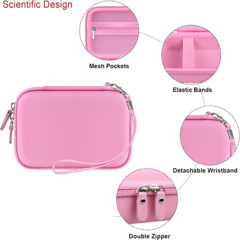 Carrying Case for Blinger Dazzling Starter Kit,Blinger Kids Glam Collection Starter Kit Storage Bag,Kids Hair Styling Tool Travel Organizer Holder,Pocket fits Gems Rhinestones. Black in Saudi Arabia