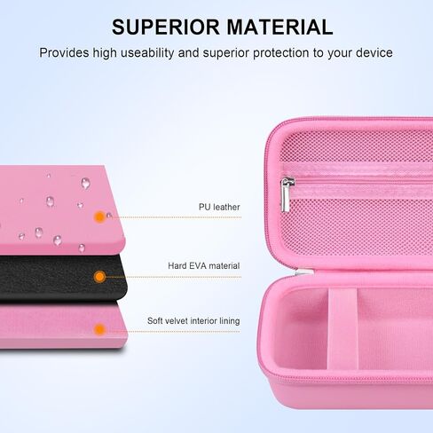Carrying Case for Blinger Dazzling Starter Kit,Blinger Kids Glam Collection Starter Kit Storage Bag,Kids Hair Styling Tool Travel Organizer Holder,Pocket fits Gems Rhinestones. Black in Saudi Arabia
