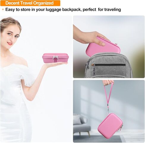 Carrying Case for Blinger Dazzling Starter Kit,Blinger Kids Glam Collection Starter Kit Storage Bag,Kids Hair Styling Tool Travel Organizer Holder,Pocket fits Gems Rhinestones. Black in Saudi Arabia