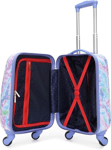 Nautica Kids Luggage - 18" Airline Approved Rolling Hardside Upright Carry-on Suitcase with Wheels (Nautica Peace) in Saudi Arabia