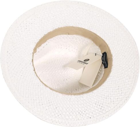 Men's Straw Fedora Hats Women Vented Panama Wide Brim Summer Beach Sun Hat in Kuwait