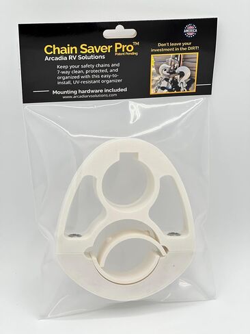 Chain Saver Pro | Towing Organizer for Manual/Electric Tongue Jack 2" & 2 ¼" Trailer Hitch - Easy Install RV Accessories - Side Hooks, Cable & Harness Holder… in Saudi Arabia