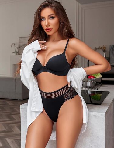 Avidlove Sexy Panties for Women Lace Underwear Cheeky Hipster Panties Stretch Briefs Multipack in Saudi Arabia