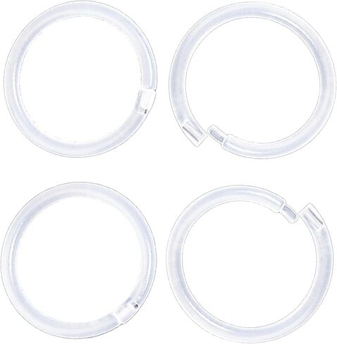 20 مقياسًا من البلاستيك المضاد للحساسية للجنسين، حلقات أنف شفافة، مع إبزيم، للأذنين والبشرة الحساسة in Kuwait