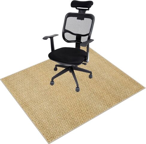 36"x48" Office Chair Mat for Hardwood Floor, Desk Chair Mat for Home Office, Non Slip Computer Gaming Chair Mat, Under Desk Chair Rug for Rolling Chair, Low Pile Carpet Floor Mat in Kuwait