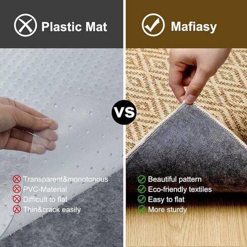 36"x48" Office Chair Mat for Hardwood Floor, Desk Chair Mat for Home Office, Non Slip Computer Gaming Chair Mat, Under Desk Chair Rug for Rolling Chair, Low Pile Carpet Floor Mat in Kuwait