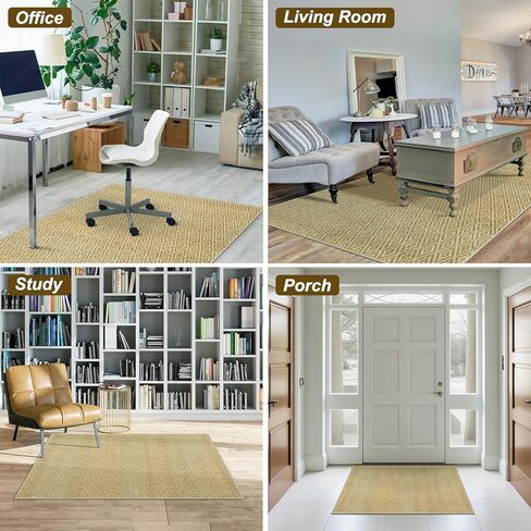 36"x48" Office Chair Mat for Hardwood Floor, Desk Chair Mat for Home Office, Non Slip Computer Gaming Chair Mat, Under Desk Chair Rug for Rolling Chair, Low Pile Carpet Floor Mat in Kuwait