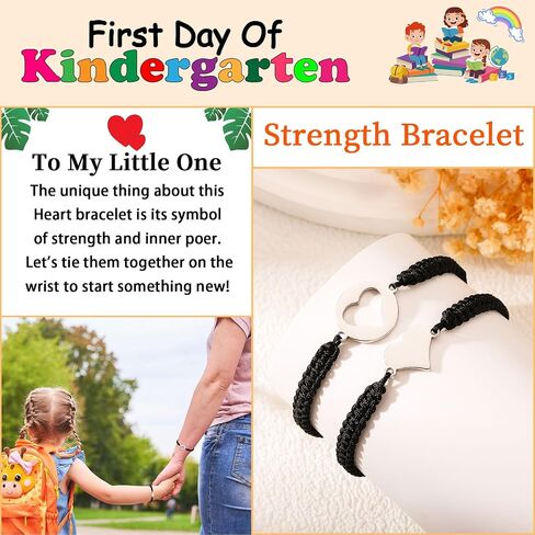 P. BLAKE First Day of School Bracelet Mommy and Me Back to School Kindergarten Gifts Matching Bracelets Set for Mother Daughter Son Girls Boys Jewelry Gifts in Kuwait