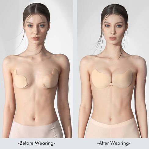 حمالة صدر لاصقة من VCNBRA بدون حمالات، حمالة صدر غير مرئية قابلة لإعادة الاستخدام لفستان بدون ظهر in Kuwait