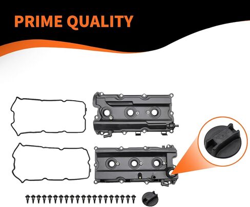 طقم غطاء صمام المحرك متوافق مع Frontier Pathfinder Xterra NV1500 NV2500 NV3500 2005-2019 V6 4.0L 13264EA200 13264EA210 (أغطية الصمامات مع الحشيات، البراغي، غطاء الزيت) in Kuwait