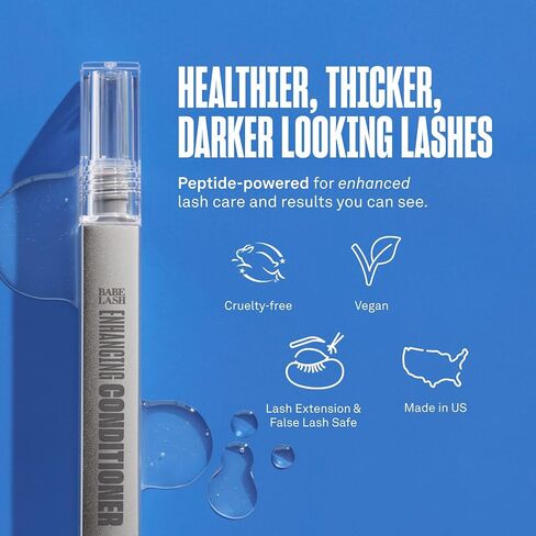 Babe Original Babe Lash Enhancing Conditioner - Conditioning Serum for Eyelashes, with Peptides and Biotin, Promotes Fuller & Thicker Looking Lashes, Companion to Essential Lash Serum in Kuwait