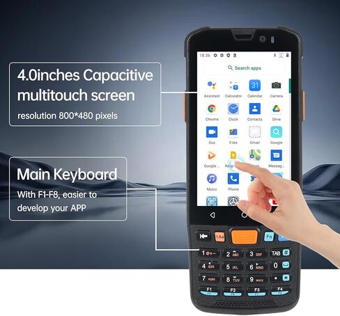 Bisofice KP36 Android 11.0 جهاز PDA الطرفي المحمول المحمول، جهاز جمع البيانات، جهاز جرد NFC، وظيفة NFC 4G WiFi BT مع شاشة لمس 4 بوصة، كاميرا خلفية 1300 وات لمستودع الأعمال الصغيرة in Kuwait