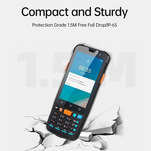 Bisofice KP36 Android 11.0 جهاز PDA الطرفي المحمول المحمول، جهاز جمع البيانات، جهاز جرد NFC، وظيفة NFC 4G WiFi BT مع شاشة لمس 4 بوصة، كاميرا خلفية 1300 وات لمستودع الأعمال الصغيرة in Kuwait