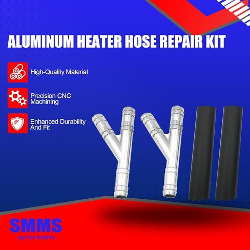 SMMS 12PCS Heater Hose Aluminum Y Connector Repair Kit 47238HP, Heater Hose Connector for Dodge Chrysler Ford Grand Caravan Journey Expedition Navigator 2008-2019, Replaces# 05058551AE 4677603AK in Kuwait