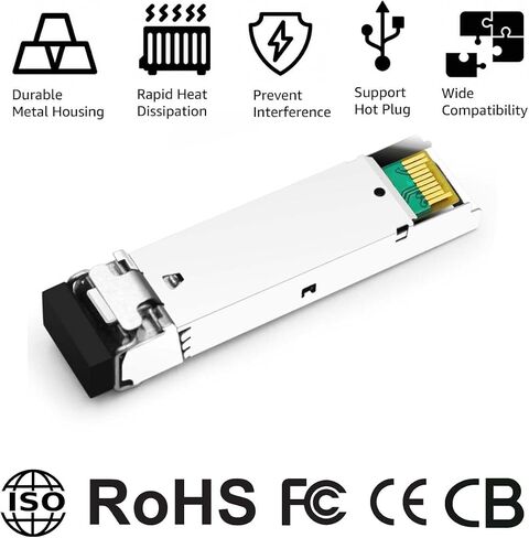 OPSTRAN 1000BASE-T SFP to RJ-45 Copper Transceiver Module for Dell Force10 GP-SFP2-1T SFP-1G-T 310-7225 407-BBOS 100m Cat5e/6 4 Pack in Kuwait
