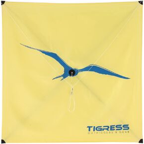 Tigress Fishing Kite, Sturdy Offshore Fishing Kite Constructed of 100% Carbon Graphite, Includes Extra 5th Spar