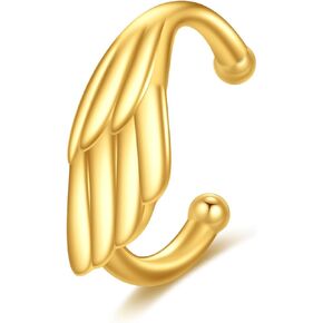 14K Gold Ear Cuff Earrings Hypoallergenic Non Piercing Cartilage Earring Jewelry Gifts for Women Girls, One Piece