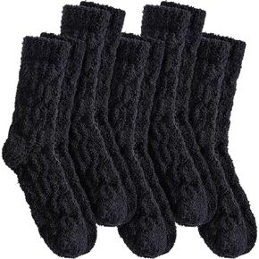 Fuzzy Socks for Women Fluffy Slipper Socks Cozy Winter Warm Soft Microfiber Plush Home Sleeping Gift Socks