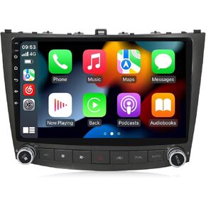 MekedeTech Android 11 Car Radio for Navigation for Lexus IS250 IS200 IS220 IS300 IS350 Head Unit Car GPS Stereo Multimedia Player in Dash Stereo with Built-in CarPlay and Android Auto WiFi BT