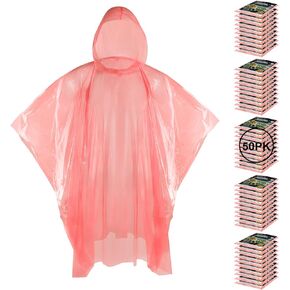 APEXUP Disposable Rain Ponchos for Adults, Emergency Rain Poncho for Camping Hiking Travelling