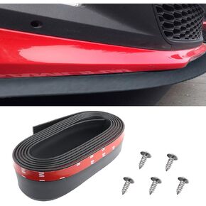 8.2FT Car Front Bumper Lip Spoiler with Self-Adhesive,Rubber Bumper Protector Protects Bumper Lip,Universal Front Lip Spoiler Automotive Exterior Accessories for Car Truck SUV (Carbon Fiber)