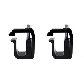 G-1 Clamp for Mounting Truck Cap/Camper Shell, Black Powder Coated. Made in USA with 6000 Series Structural Aluminum to Ensure Quality and Strength. (2)