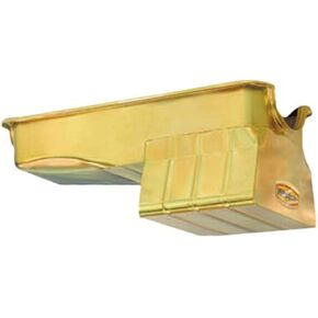 Milodon 30929 Steel, Gold Zinc Plated Street and Strip Oil Pan for Ford 429, 460