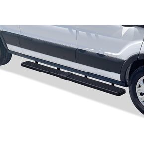APS (Black Stainless Steel 6 inches) Running Boards Nerf Bars Side Steps Compatible with Ford Transit 2015-2024 Full Size Van 3-Door (Exclude 2022-2024 E-Transit)