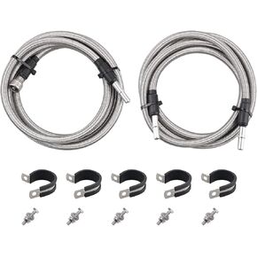 مجموعة خطوط الوقود المضفرة من الفولاذ المقاوم للصدأ 819-816، متوافقة مع شيفروليه سيلفرادو/جي إم سي سييرا 1500 2500 3500 2004-2010، استبدال # 15946184 15946199 15946178 19356397 in Kuwait