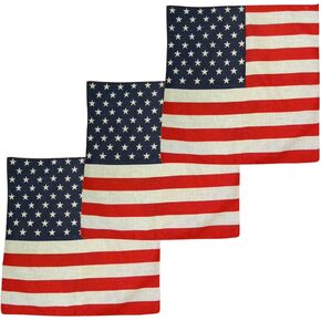 Motique Accessories American Flag Bandana Red White and Blue