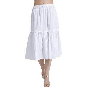 BEAUTELICATE Half Slip Skirt Extender 100% Cotton Vintage Underskirt
