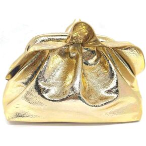 Women's PU Leather Clutch Handbags Ruched Bag Purse Formal Evening Bag Small Elegant Dressy Handbag