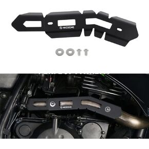 NICECNC Black Exhaust Header Pipe Guard Protector Heat Shield Guard Compatible with Kawasaki KLR650 2008-2018 2009 2010 2011 2012 2013 2014 2015 2016 2017,KLR650 Accessories