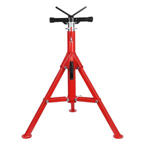 Heavy-Duty Pipe Jack Stand, 28''-52'' Adjustable Folding Pipe Stand, 2500 lbs Load Capacity, Ideal for Welding, Automotive, and Construction Projects