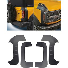 Corner Guards Protector Front Rear Corner Protector for Ford Bronco Anti-Scratch Truck Edge Guards Trims Cover Compatible with 2021 2022 2023 2/4 Door Ford Bronco - 4 PCS