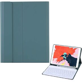 Colorful Backlights Keyboard Case for New iPad 9th/8th/7th Gen 10.2 Inch 2021/2020/2019 Premium PU Leather Slim Folio Stand Cover with Removable Wireless Keyboard (Rose Gold)