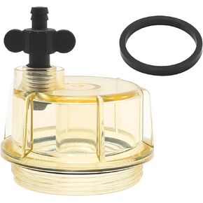 S3213 Fuel Filter Marine Oil-Water Separator Bowl, for Mercury replacement # 35-60494-1, S3213, 18-7932-1, 18-17928, 35-809097 (Oil-water separator bowl)
