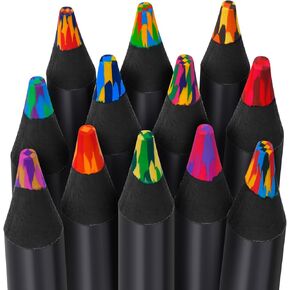 Easter Basket Stuffers for Teens, 12 Colors Rainbow Pencils, Adults Birthday Party Art Supplies, Valentines Christmas Gifts for Boys Girls, Stocking Stuffers for Kids,Pre-sharpened