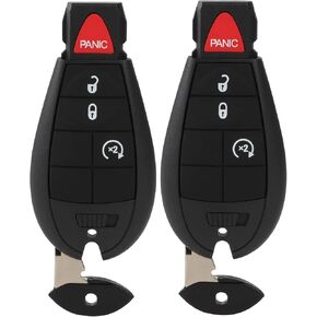 GQ4-53T Keyless Entry Remote Key Fob for Jeep Cherokee 2014-2019 2 PCS 4 Buttons-SCITOO