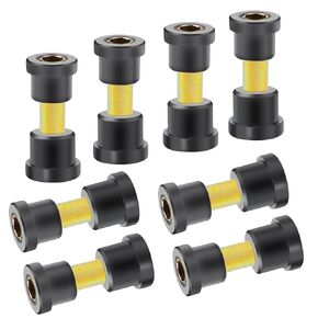Front & Rear Leaf Spring Bushing Kit Compatible with Club Car DS 1981-Up Replaces 1012303 1015583 Black